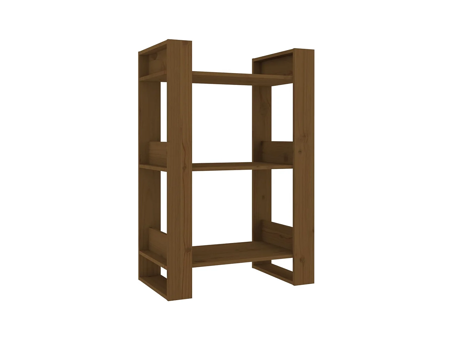 Bibliothèque | Etagère de rangement | Meuble de rangement Marron miel 60x35x91 cm Bois massif