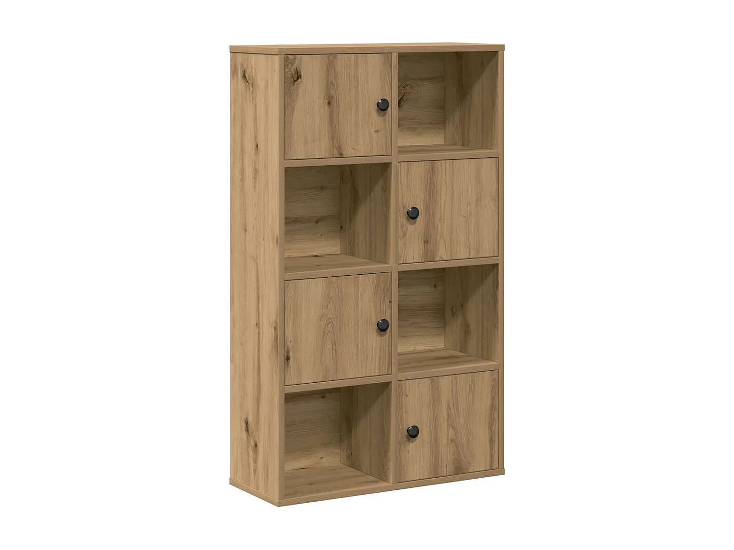 Bibliothèque | Etagère de rangement | Meuble de rangement chêne artisanal 60x24x101,5 cm bois d'ingénierie