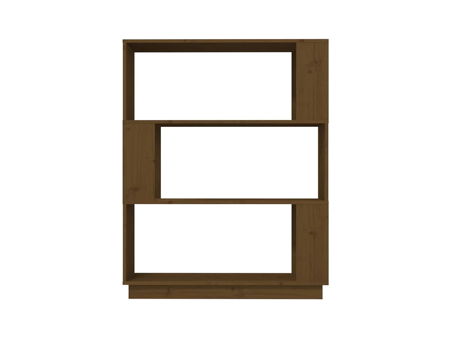 Bibliothèque | Etagère de rangement | Meuble de rangement Marron miel 80x25x101 cm Bois massif