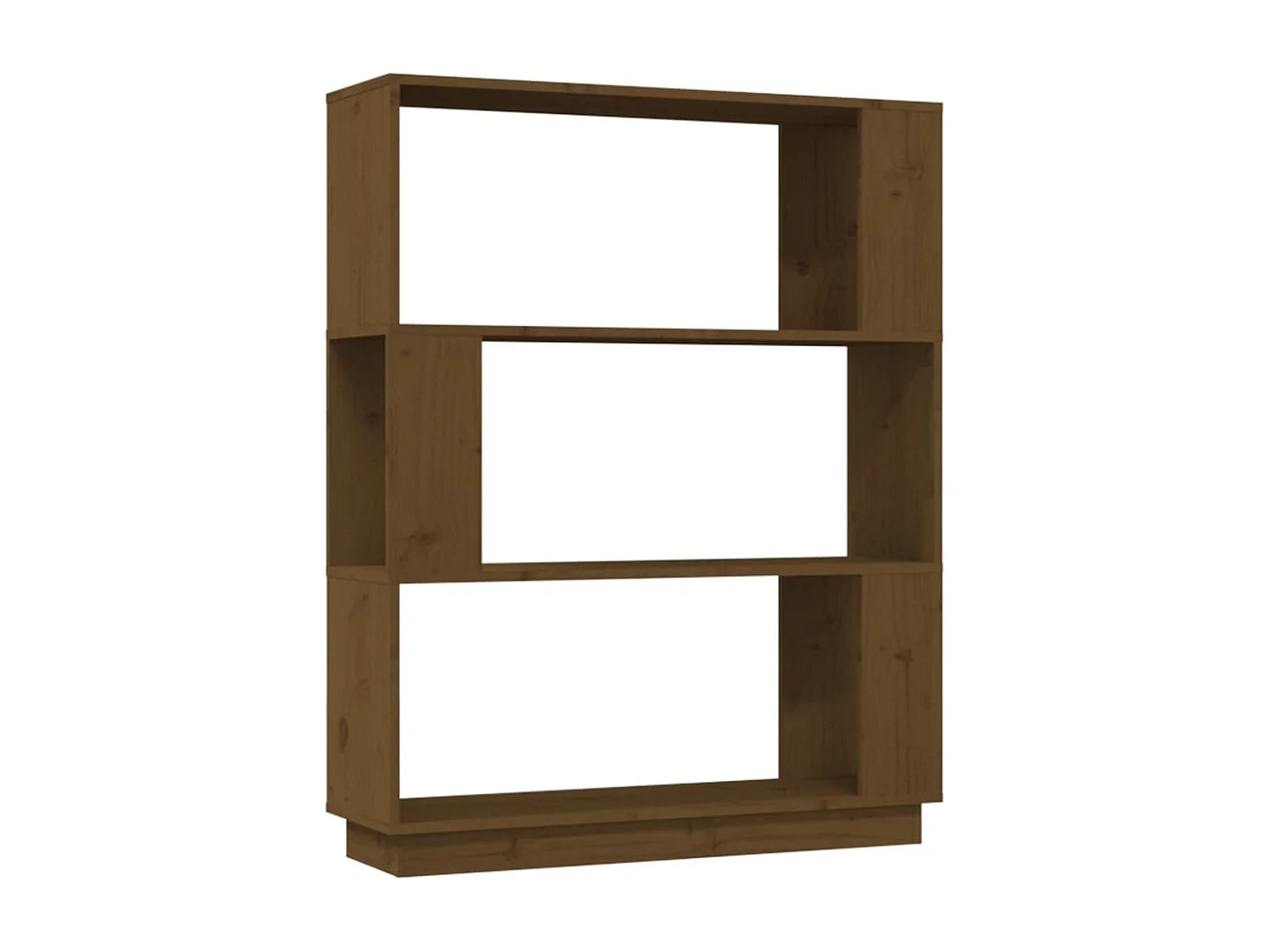 Libreria | Scaffale | Mobile di stoccaggio Divisorio Ambrato 80x25x101 cm Legno Massello di Pino
