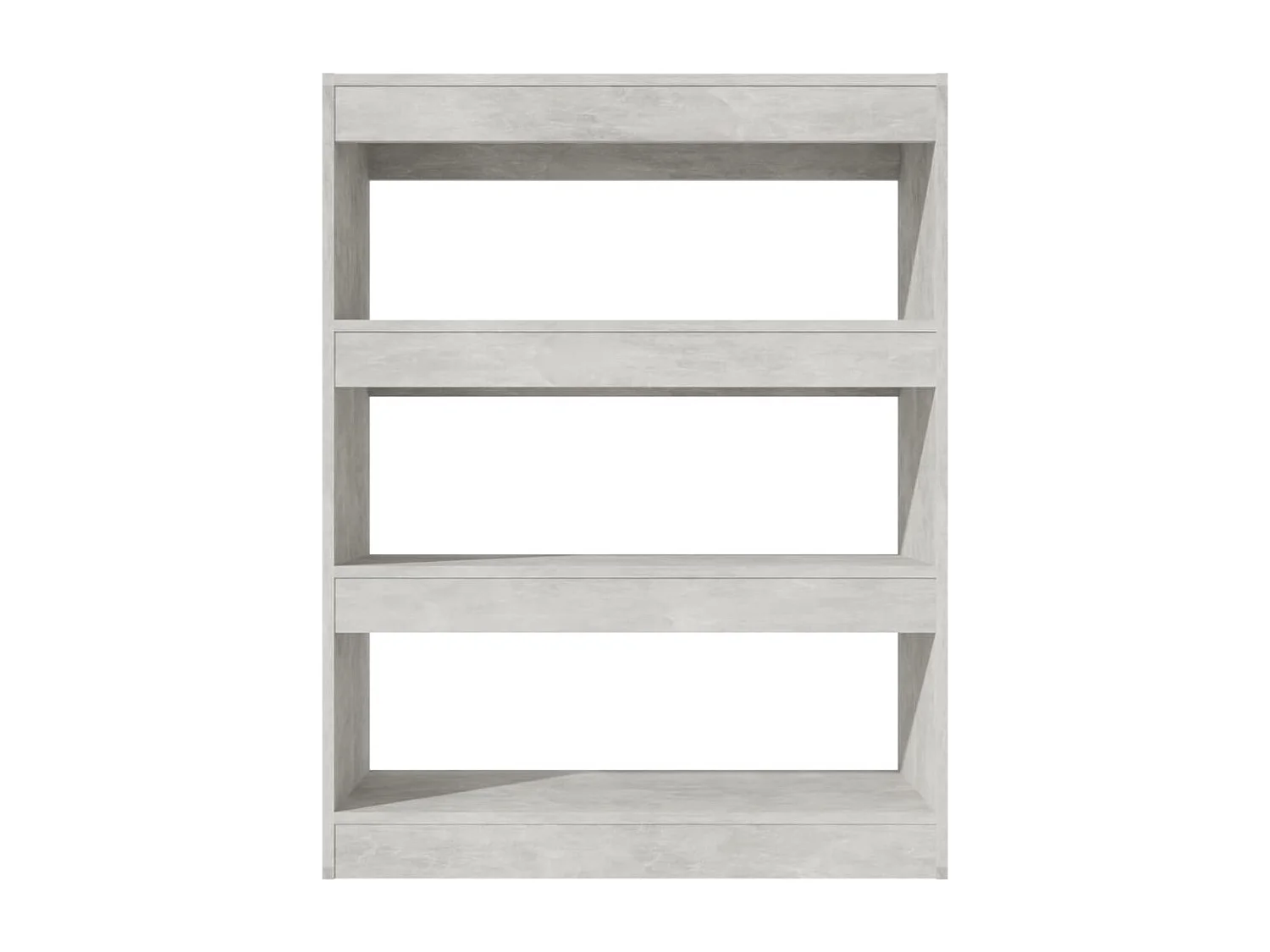 Bibliothèque | Etagère de rangement | Meuble de rangement Gris béton 80x30x103 cm Bois d'ingénierie