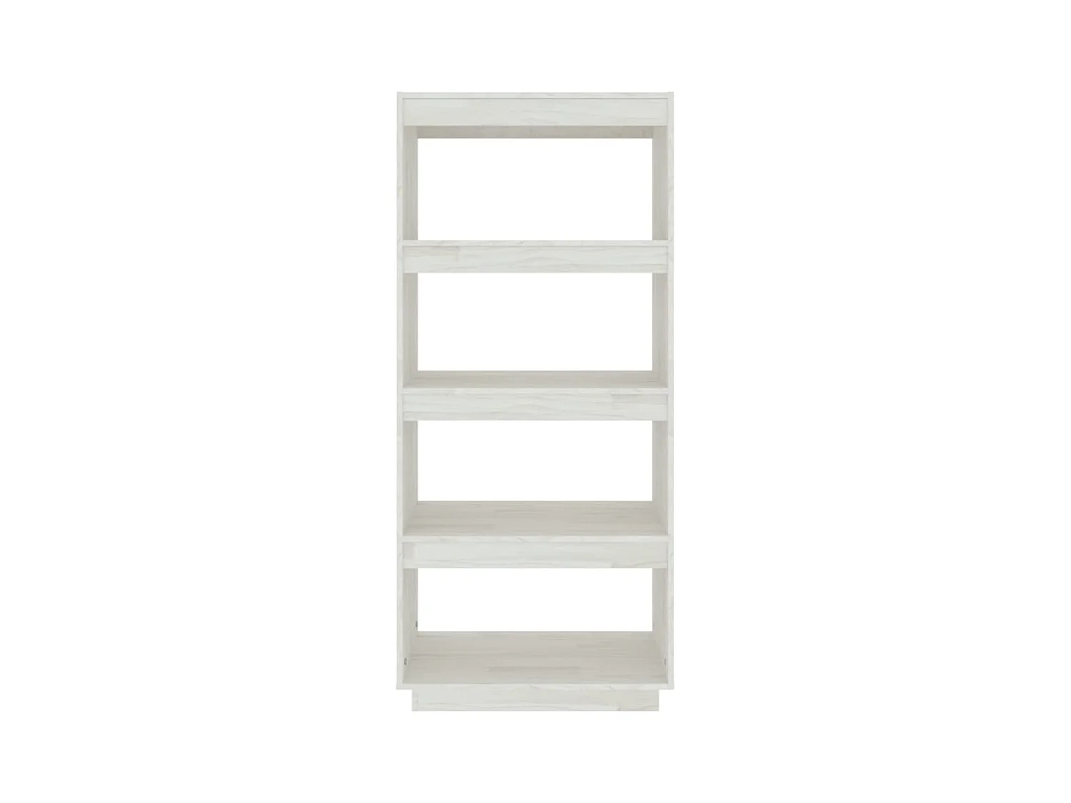 Libreria | Scaffale | Mobile di stoccaggio Divisorio Bianco 60x35x135 cm Legno Massello di Pino