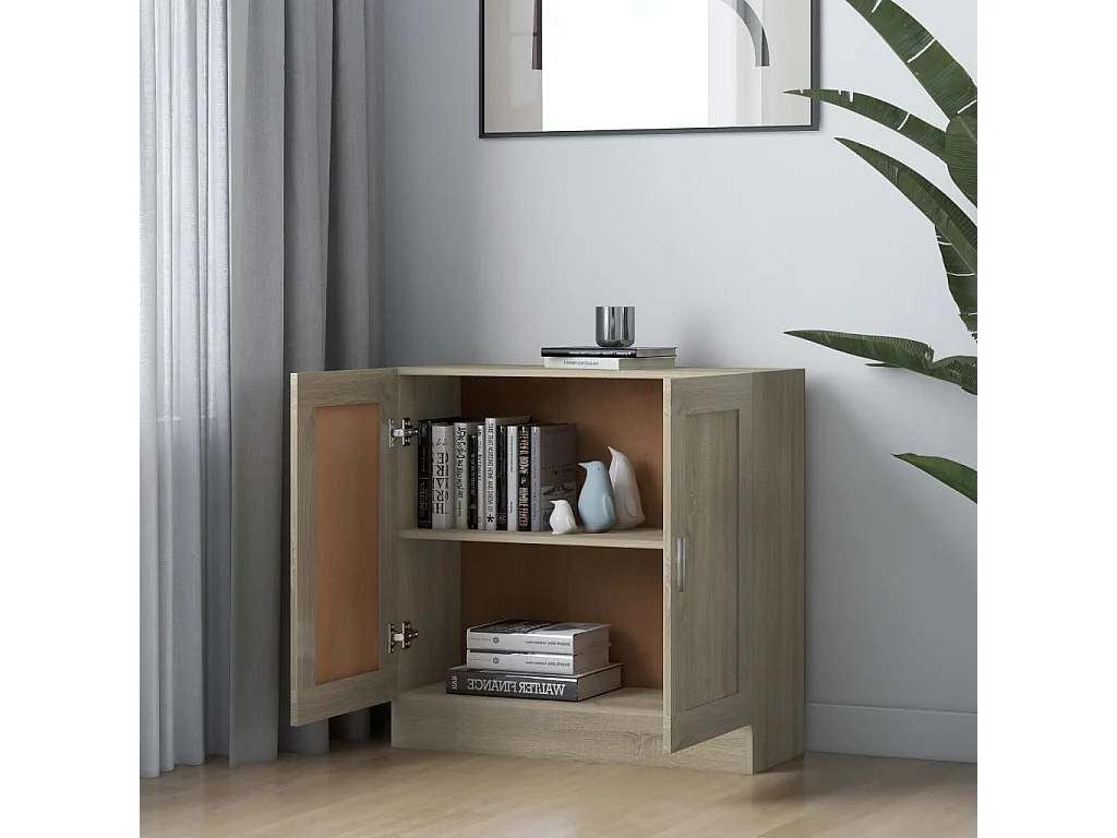 Libreria | Scaffale | Mobile di stoccaggio Rovere Sonoma 82,5x30,5x80 cm in Legno Multistrato