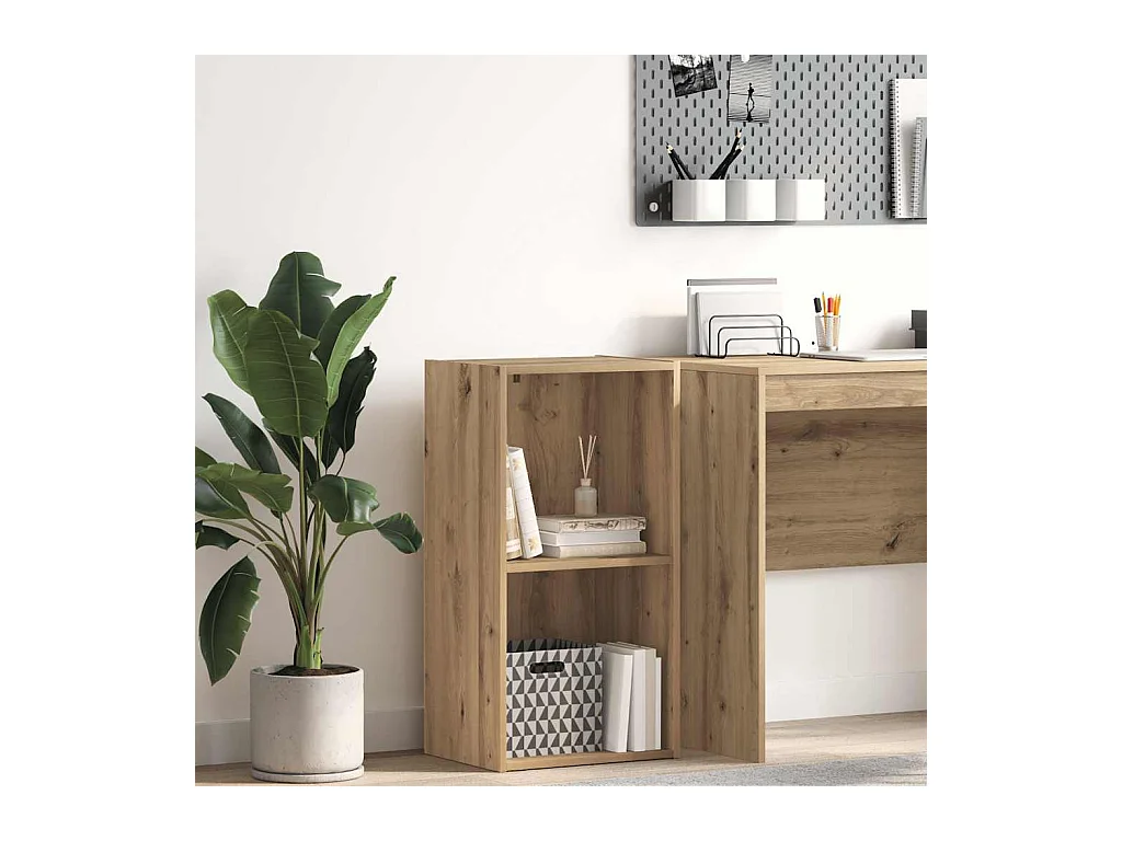 Bibliothèque | Etagère de rangement | Meuble de rangement chêne artisanal 40x30x77 cm bois d'ingénierie