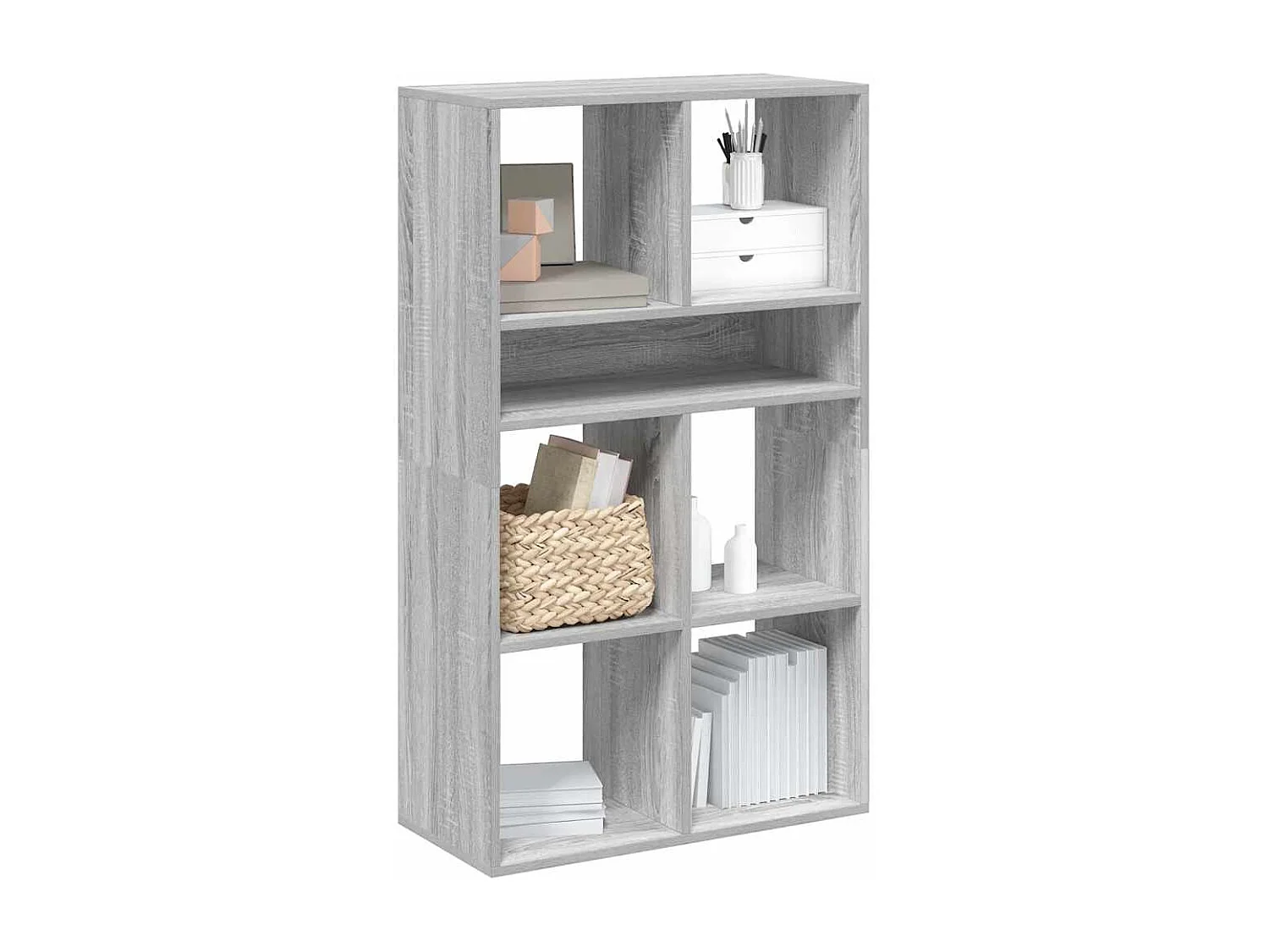 Libreria | Scaffale | Mobile di stoccaggio Grigio Sonoma 66x31x112 cm in Legno Multistrato