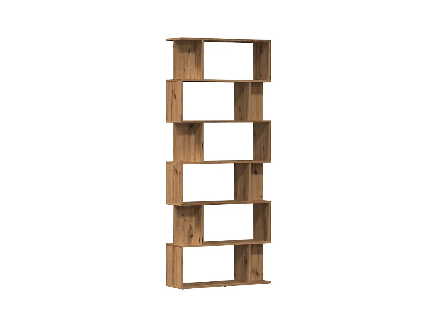 Bibliothèque | Etagère de rangement | Meuble de rangement chêne artisanal 80x24x192 cm bois d'ingénierie
