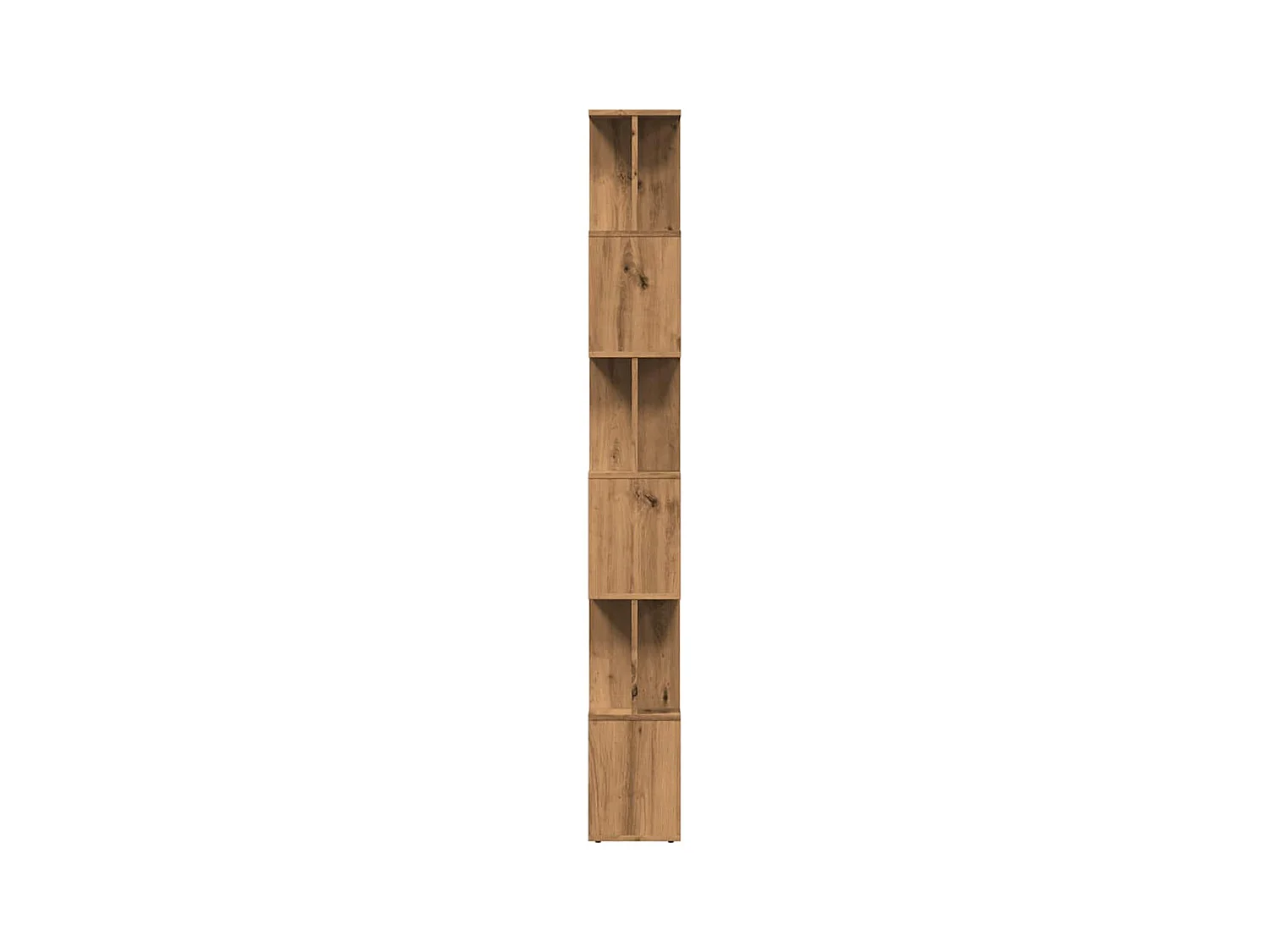 Bibliothèque | Etagère de rangement | Meuble de rangement chêne artisanal 80x24x192 cm bois d'ingénierie