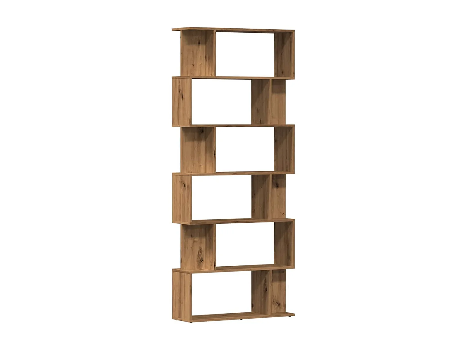Bibliothèque | Etagère de rangement | Meuble de rangement chêne artisanal 80x24x192 cm bois d'ingénierie