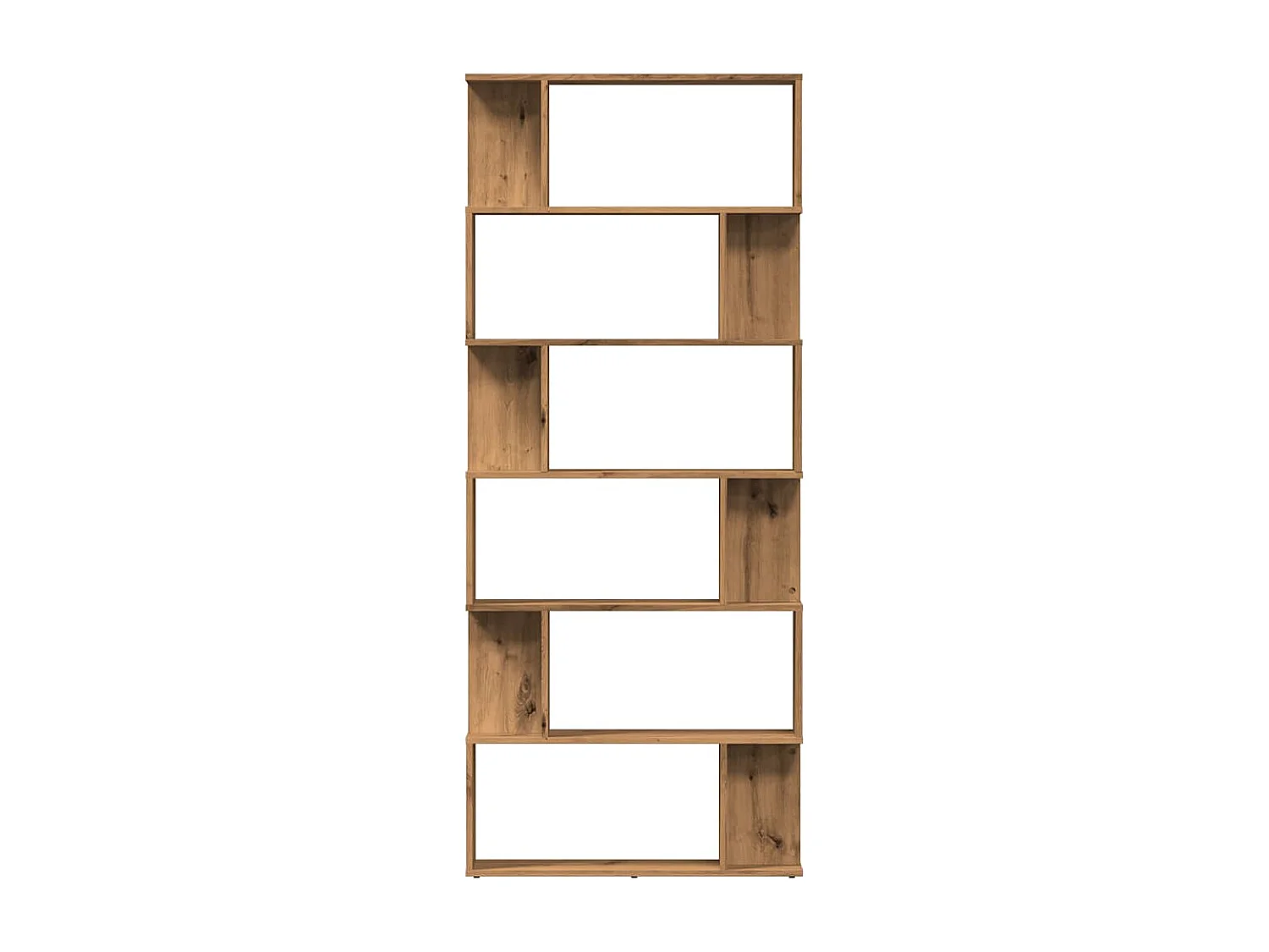 Bibliothèque | Etagère de rangement | Meuble de rangement chêne artisanal 80x24x192 cm bois d'ingénierie