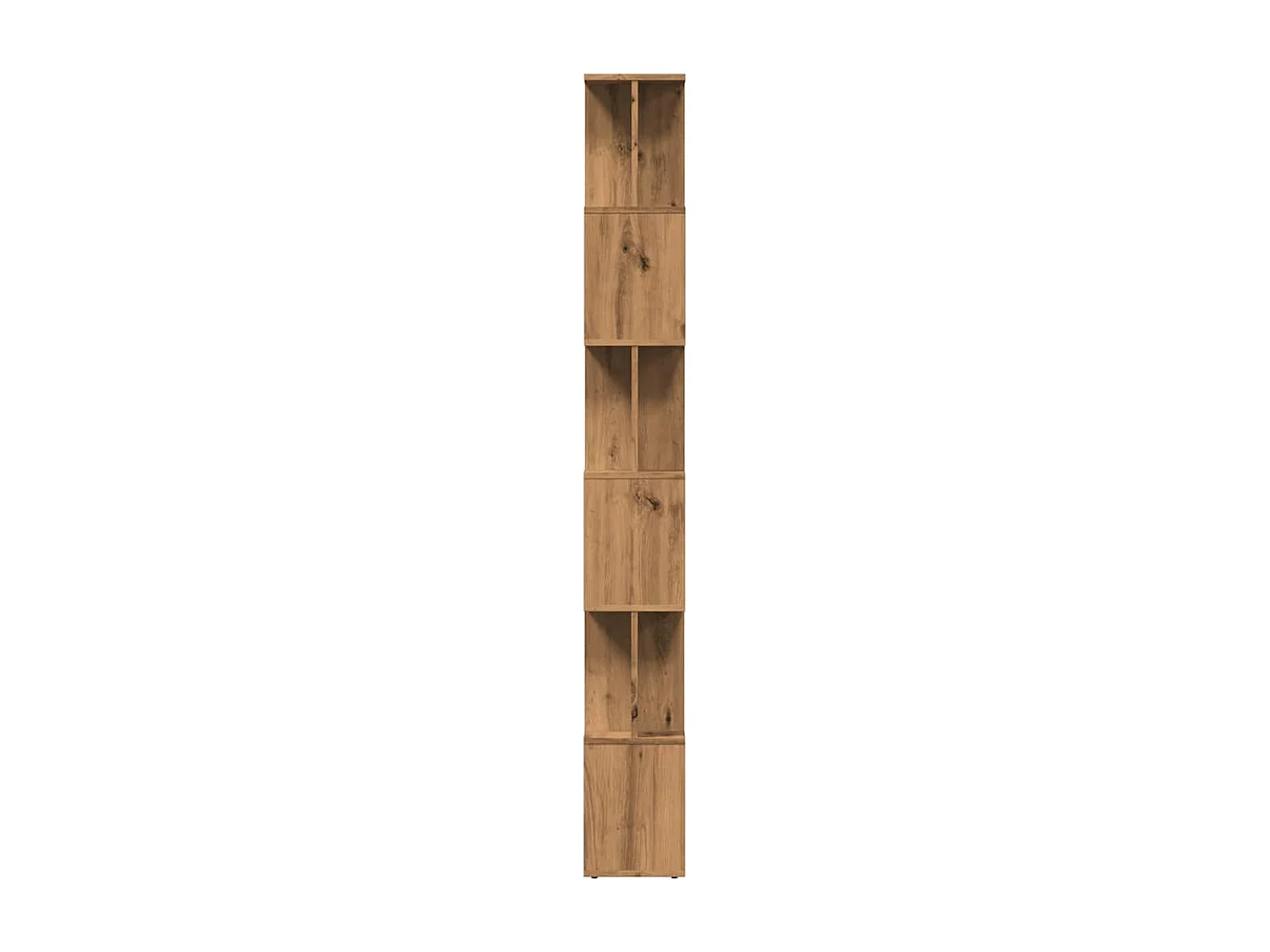 Bibliothèque | Etagère de rangement | Meuble de rangement chêne artisanal 80x24x192 cm bois d'ingénierie