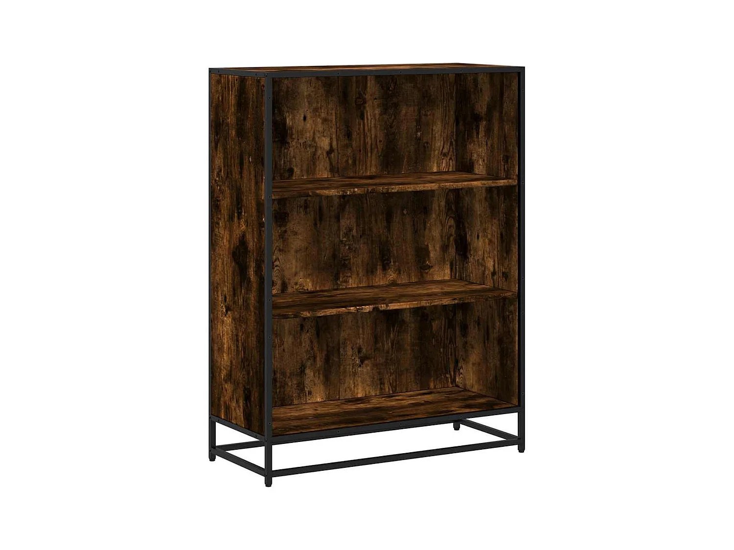 Bibliothèque | Etagère de rangement | Meuble de rangement chêne fumé 80,5x35x107,5 cm bois d'ingénierie