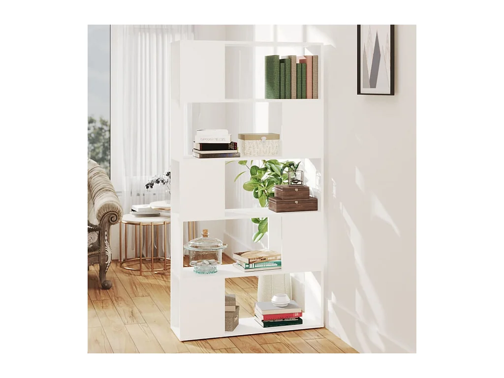 Bibliothèque | Etagère de rangement | Meuble de rangement Blanc 80x24x155 cm