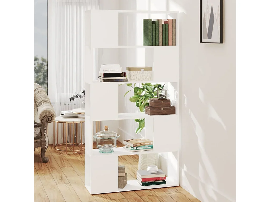 Bibliothèque | Etagère de rangement | Meuble de rangement Blanc 80x24x155 cm