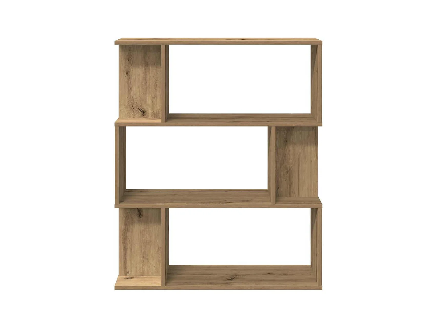 Bibliothèque | Etagère de rangement | Meuble de rangement chêne artisanal 80x24x96 cm bois d'ingénierie