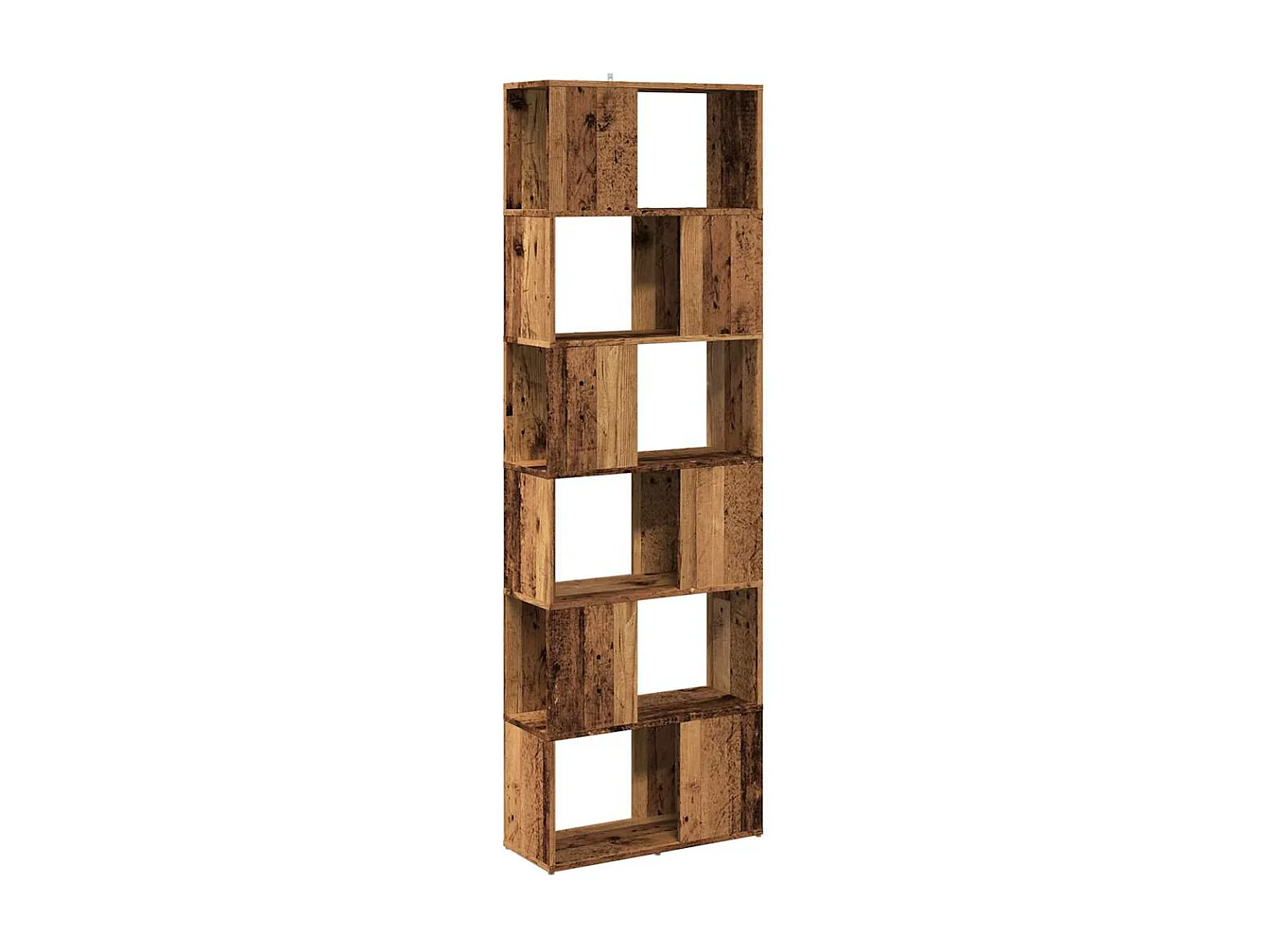 Libreria | Scaffale | Mobile di stoccaggio Divisorio Stanza Legno Antico 60x24x186 cm