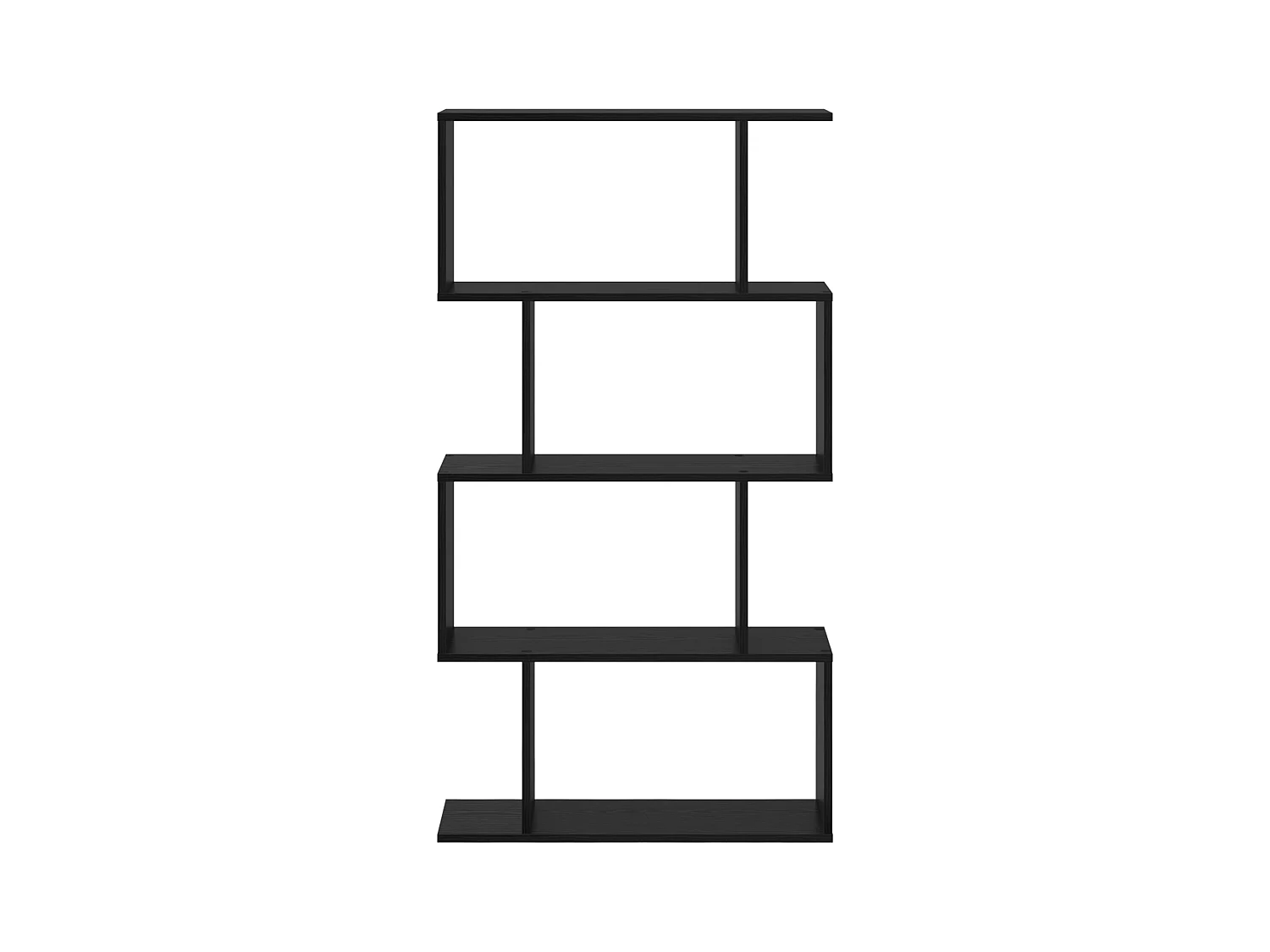 Libreria | Scaffale | Mobile di stoccaggio Rovere nero 70 x 24 x 129 cm Legno multistrato