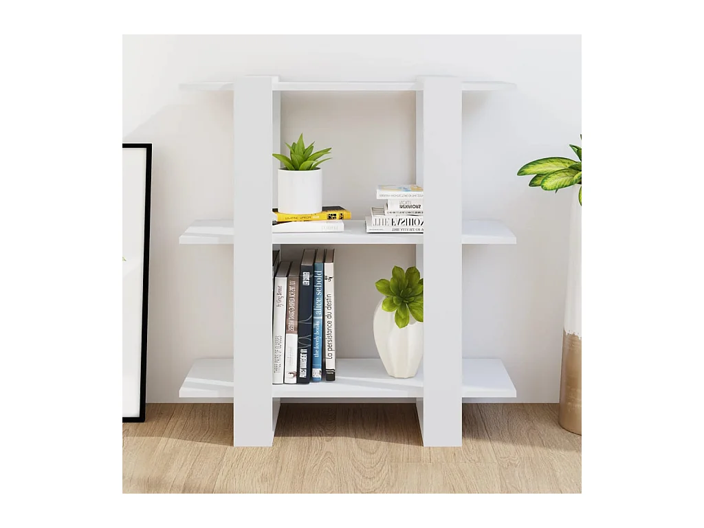 Libreria | Scaffale | Mobile di stoccaggio Divisorio Bianco 80x30x87 cm