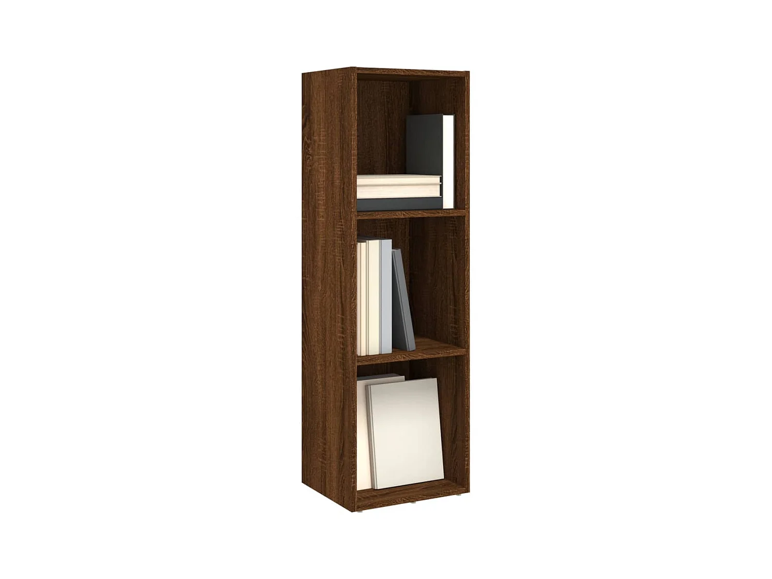 Bibliothèque Meuble TV | Etagère de rangement | Meuble de rangement chêne marron 36x30x114cm bois ingénierie