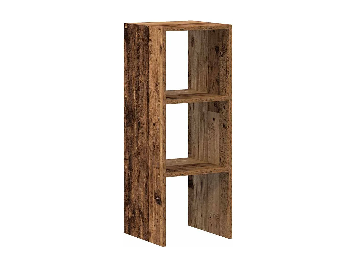 Libreria | Scaffale | Mobile di stoccaggio Impilabili Legno Antico 30x30x80 cm Legno Multistrato