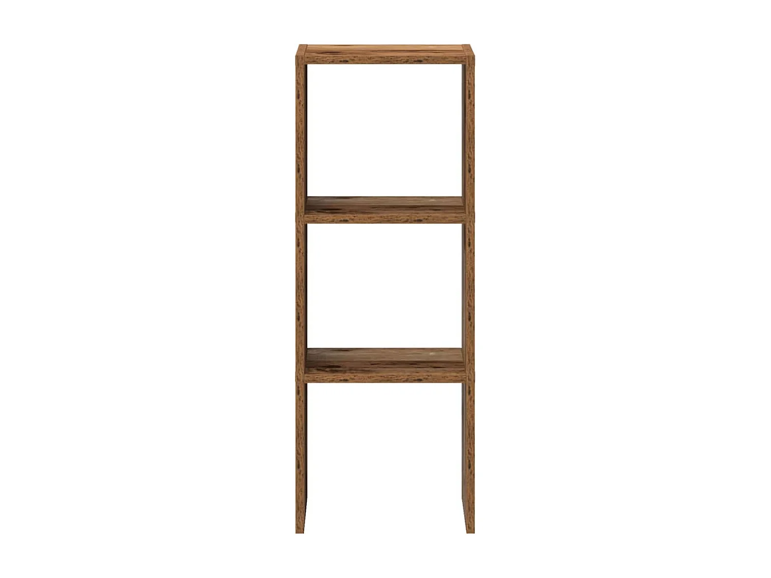 Libreria | Scaffale | Mobile di stoccaggio Impilabili Legno Antico 30x30x80 cm Legno Multistrato