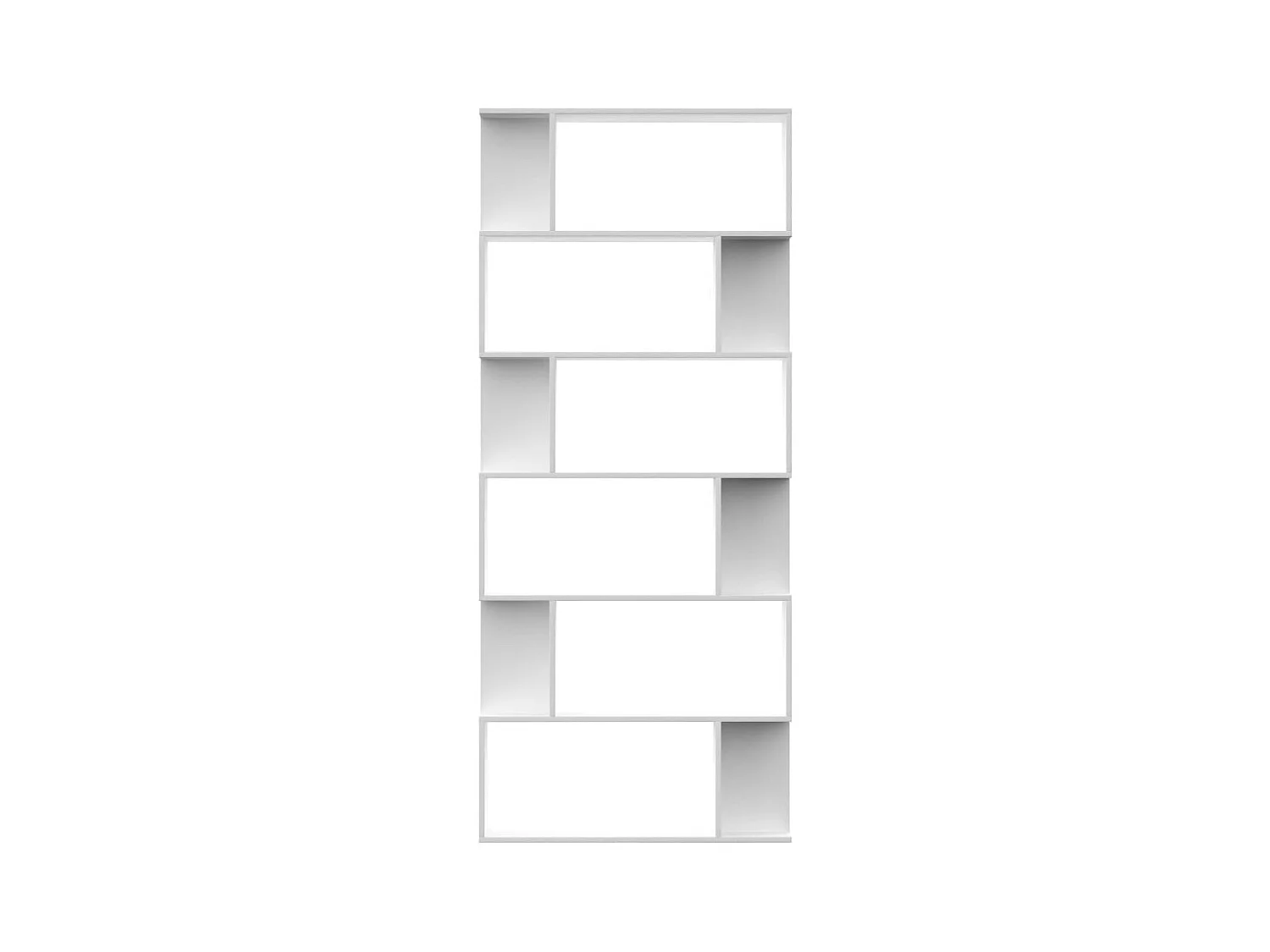 Bibliothèque | Etagère de rangement | Meuble de rangement Blanc Bois d'ingénierie