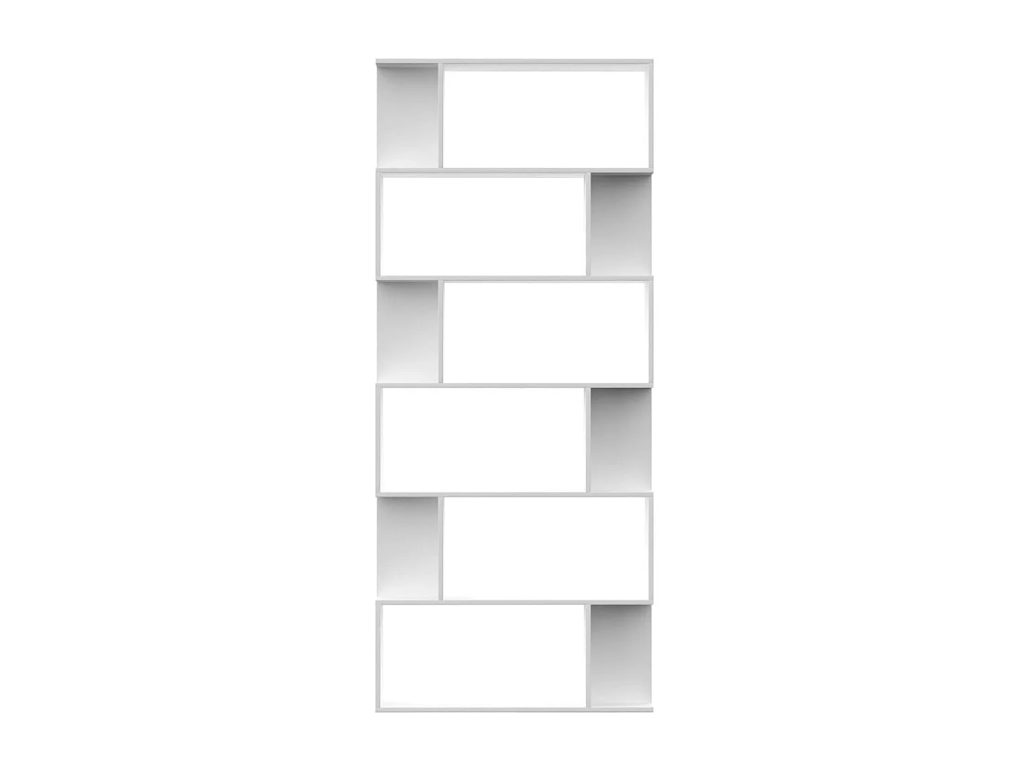 Bibliothèque | Etagère de rangement | Meuble de rangement Blanc Bois d'ingénierie