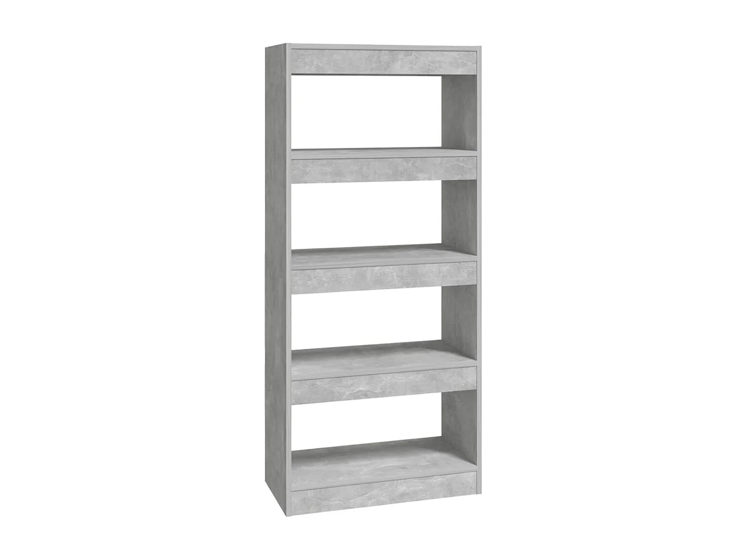Bibliothèque | Etagère de rangement | Meuble de rangement Gris béton bois d'ingénierie