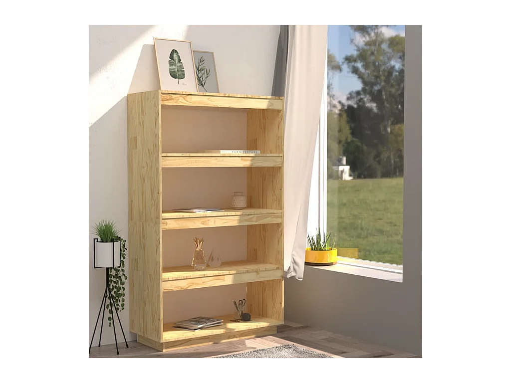 Bibliothèque | Etagère de rangement | Meuble de rangement 80x35x135cm bois de pin massif