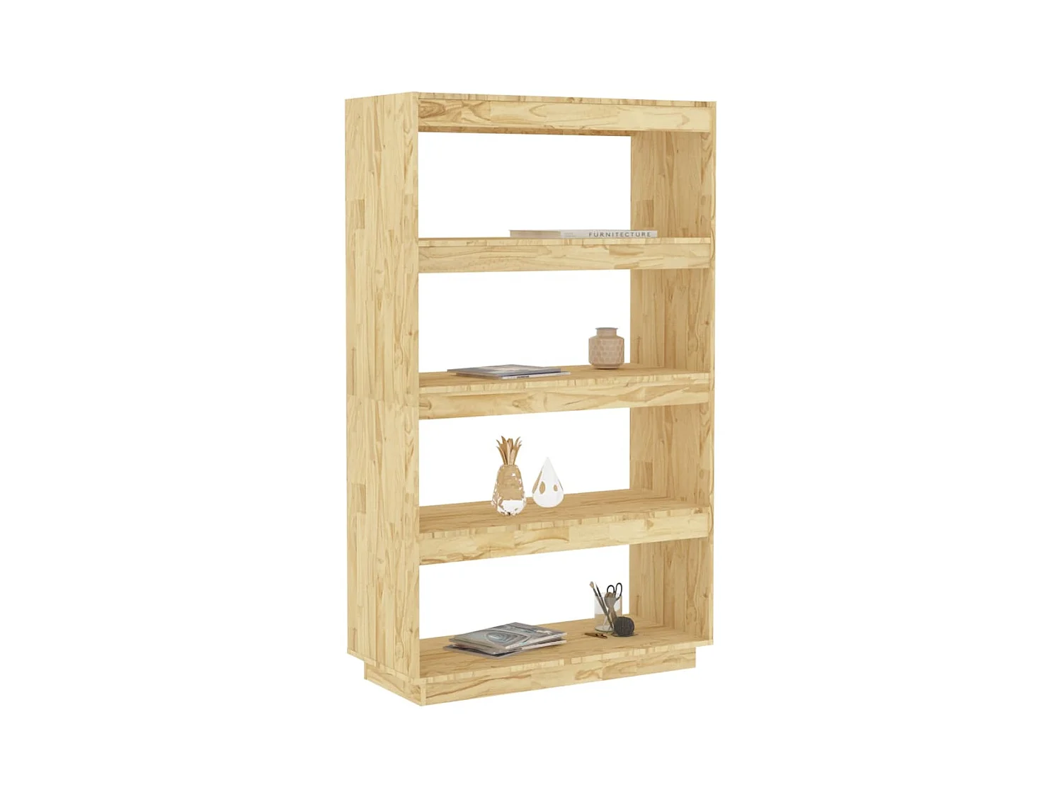 Bibliothèque | Etagère de rangement | Meuble de rangement 80x35x135cm bois de pin massif