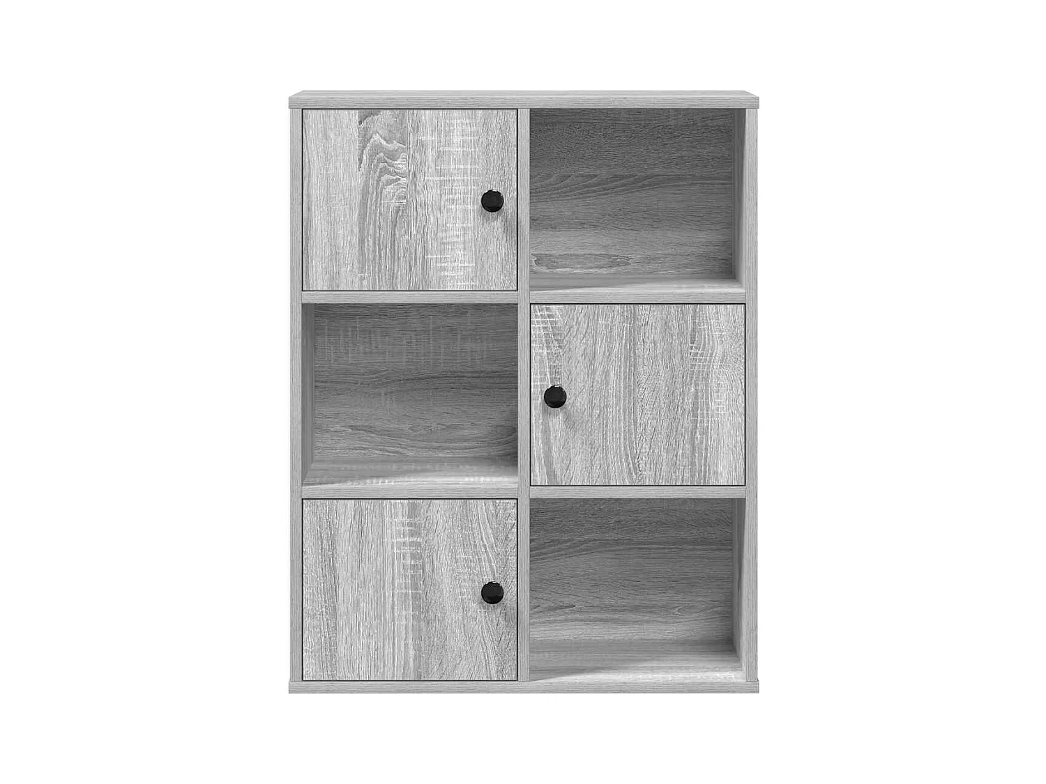 Bibliothèque | Etagère de rangement | Meuble de rangement sonoma gris 60x24x76,5 cm bois d'ingénierie