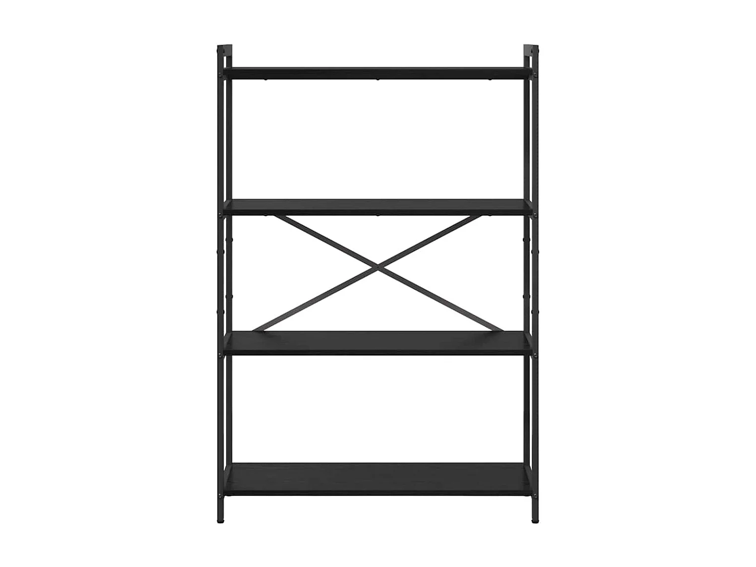 Libreria | Scaffale | Mobile di stoccaggio Rovere nero 80 x 30 x 118 cm Legno multistrato