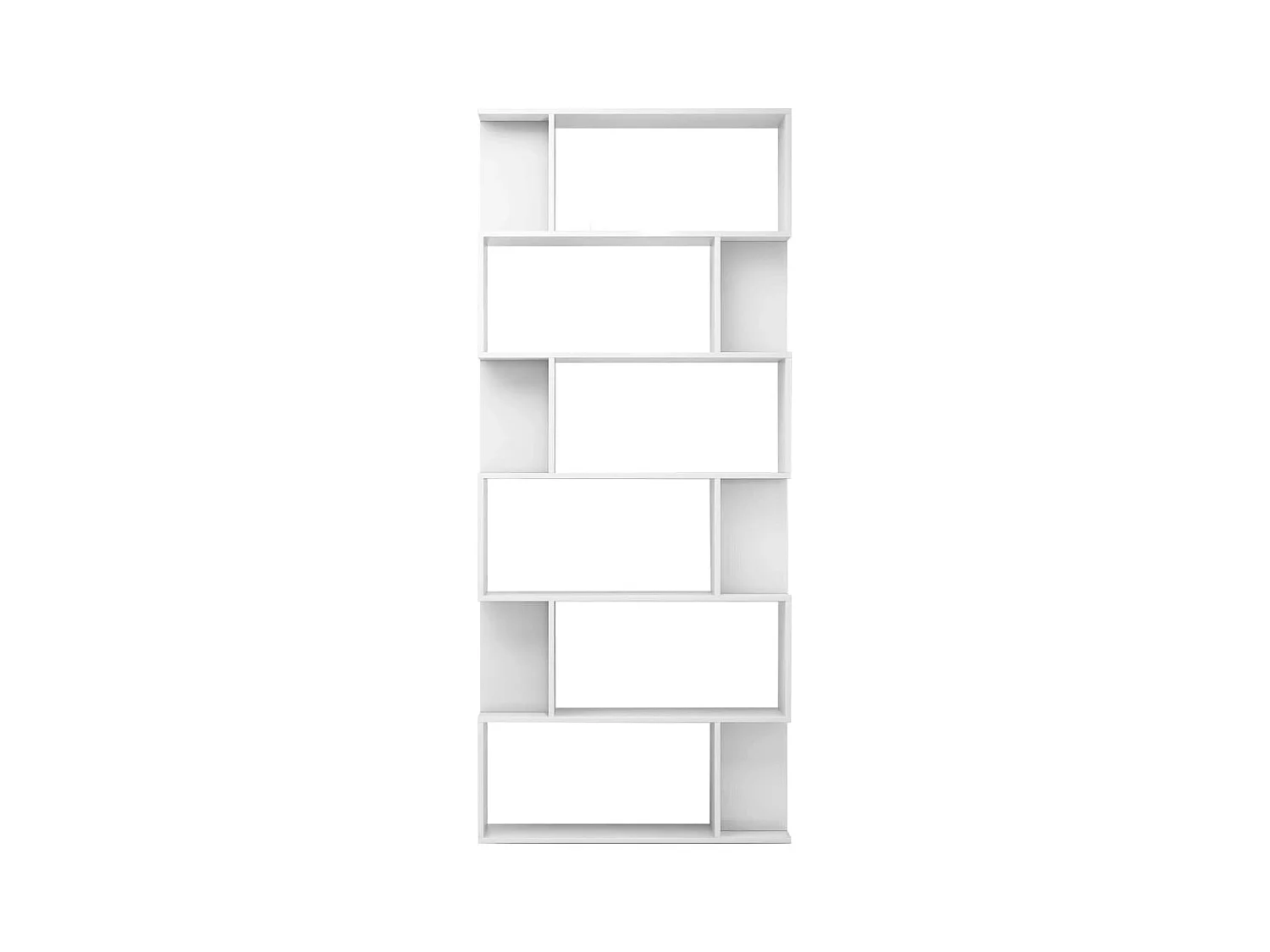 Bibliothèque | Etagère de rangement | Meuble de rangement Blanc brillant 80x24x192 cm