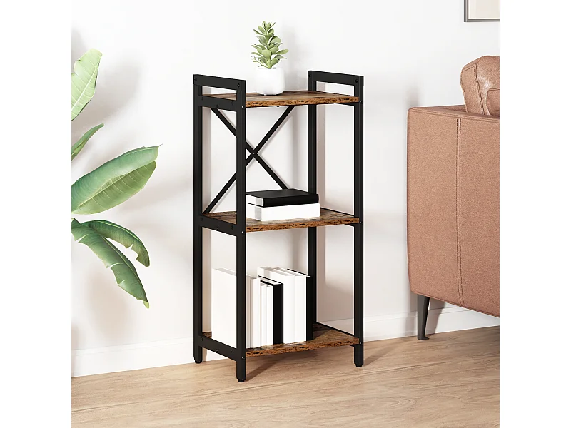 Bibliothèque | Etagère de rangement | Meuble de rangement Bois ancien 40 x 30 x 83 cm Bois d'ingénierie