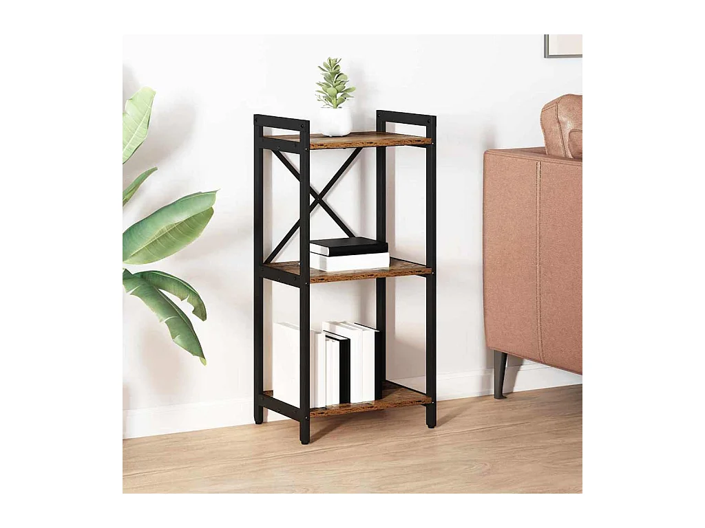 Bibliothèque | Etagère de rangement | Meuble de rangement Bois ancien 40 x 30 x 83 cm Bois d'ingénierie