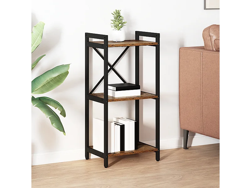 Bibliothèque | Etagère de rangement | Meuble de rangement Bois ancien 40 x 30 x 83 cm Bois d'ingénierie