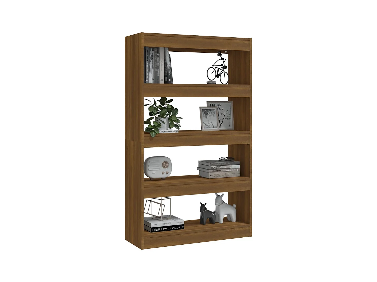 Bibliothèque | Etagère de rangement | Meuble de rangement Chêne marron Bois d'ingénierie