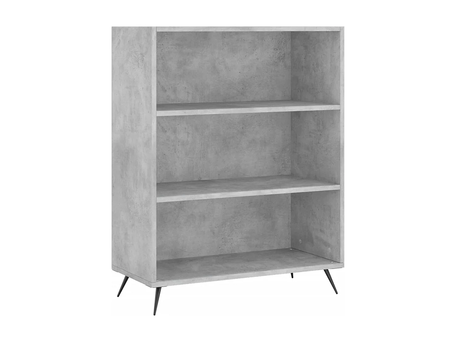 Bibliothèque | Etagère de rangement | Meuble de rangement gris béton 69,5x32,5x90 cm bois d'ingénierie
