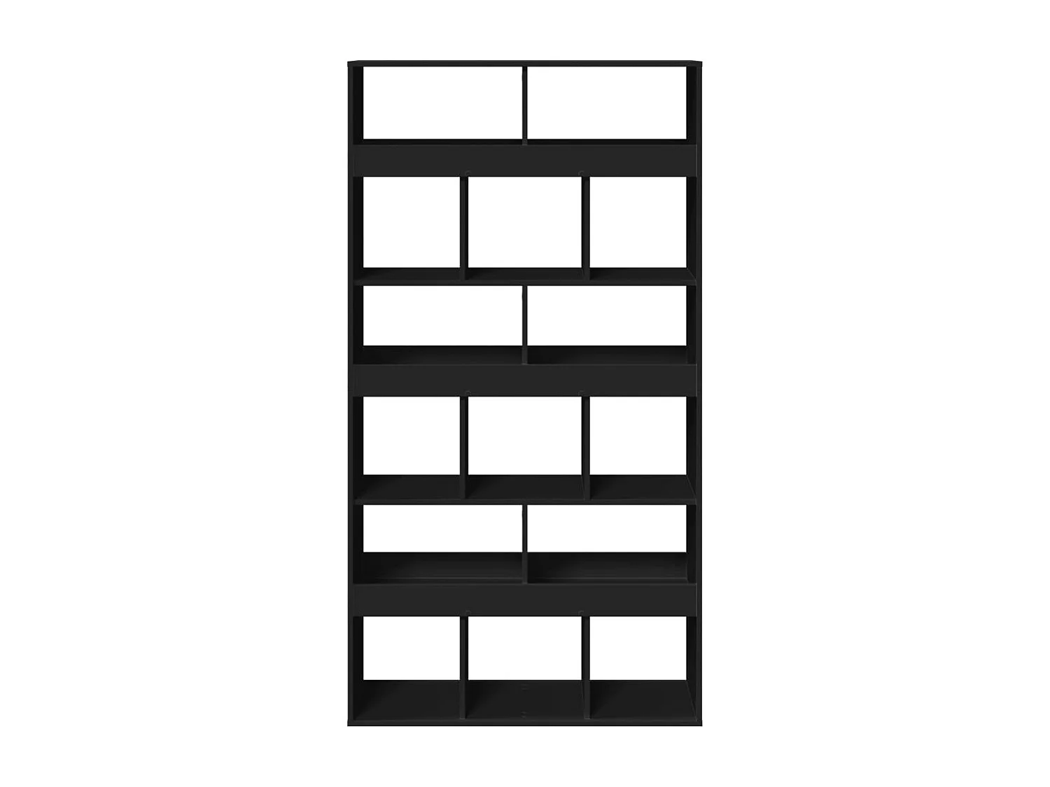 Armadio per Libri | Scaffale Libri | Mobile di stoccaggio Nero 100x33x187,5 cm in Truciolato