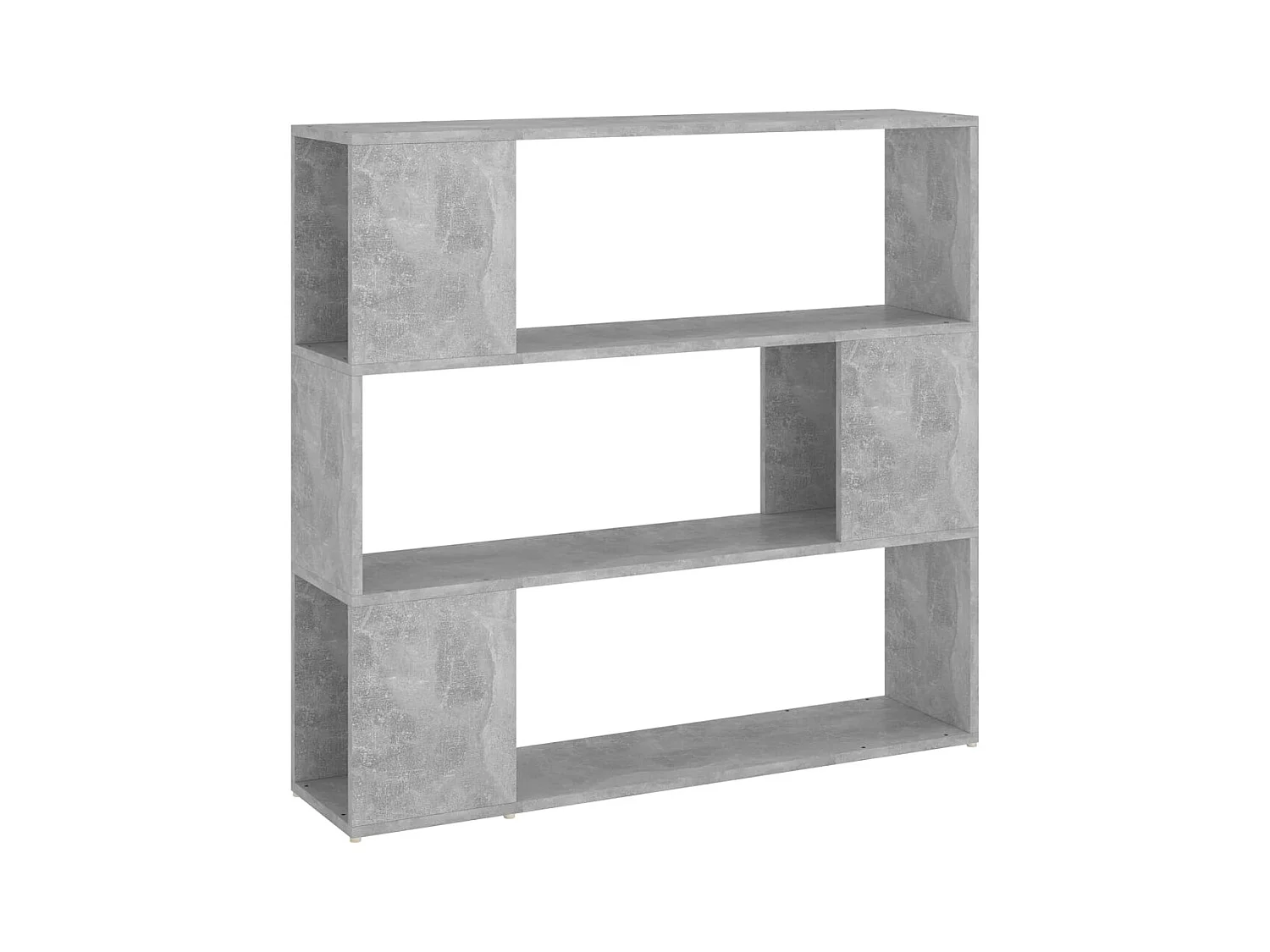 Bibliothèque | Etagère de rangement | Meuble de rangement Gris béton 100x24x94 cm
