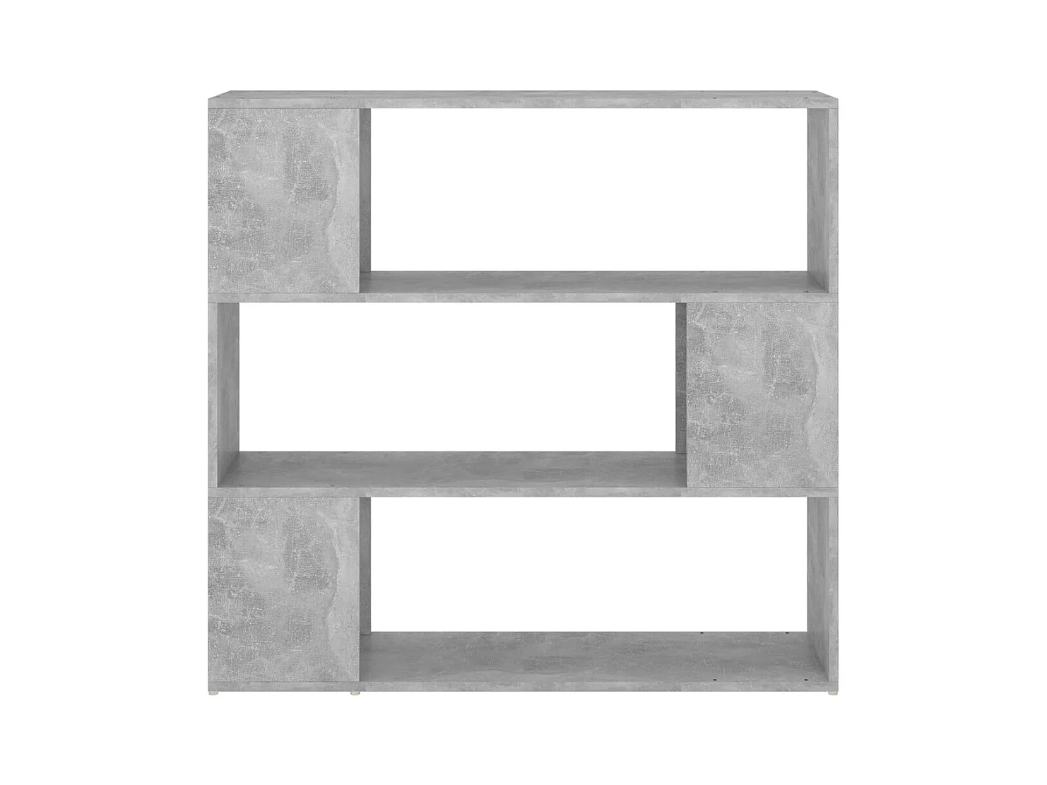 Bibliothèque | Etagère de rangement | Meuble de rangement Gris béton 100x24x94 cm