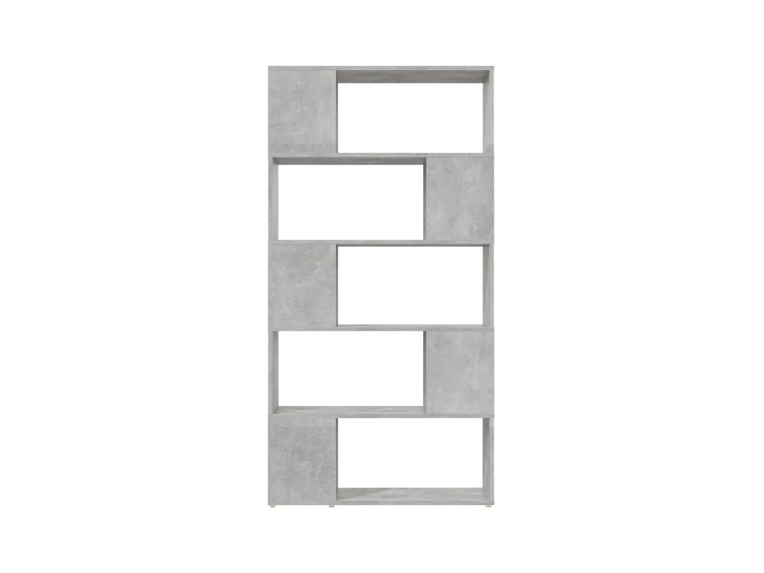 Bibliothèque de séparation | Etagère de rangement | Meuble de rangement Gris béton 80x24x155 cm