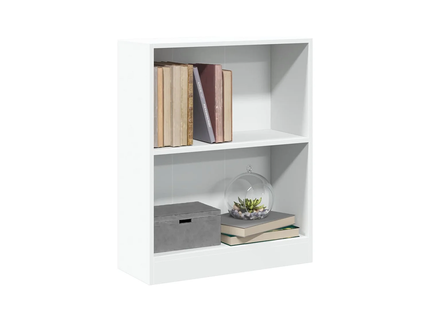 Bibliothèque | Etagère de rangement | Meuble de rangement Blanc 60x24x76 cm Bois d'ingénierie