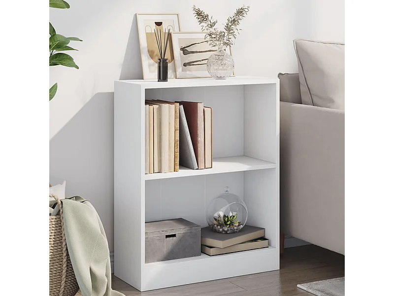 Libreria | Scaffale | Mobile di stoccaggio Bianca 60x24x76 cm in Legno Multistrato