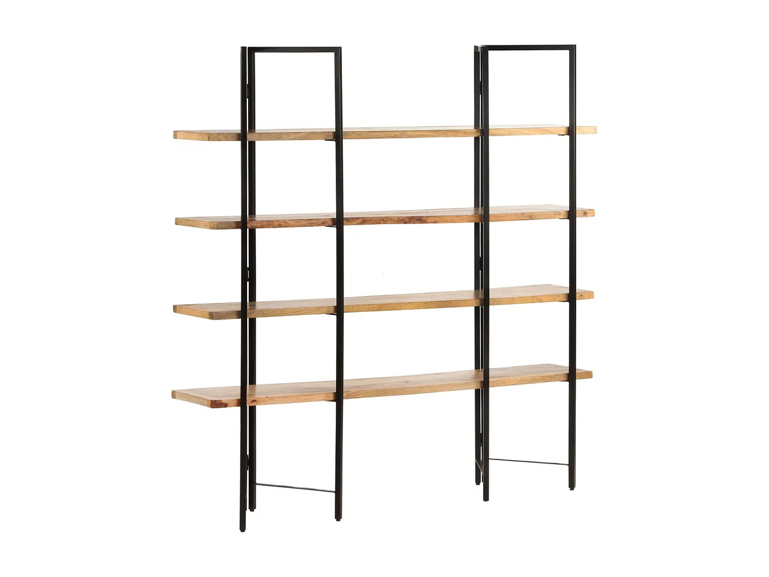 Libreria | Scaffale | Mobile di stoccaggio a 4 Livelli 160x35x160 cm in Legno Massello di Mango