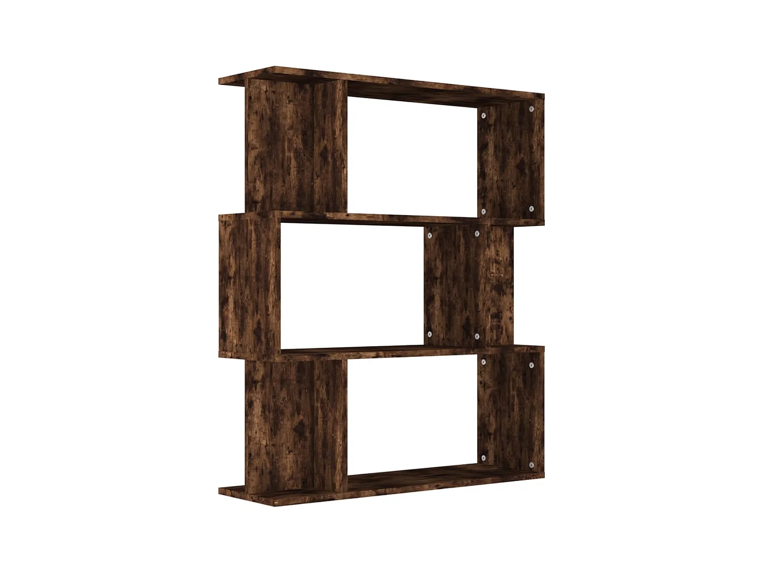 Bibliothèque | Etagère de rangement | Meuble de rangement Chêne fumé 80x24x96 cm Bois d'ingénierie