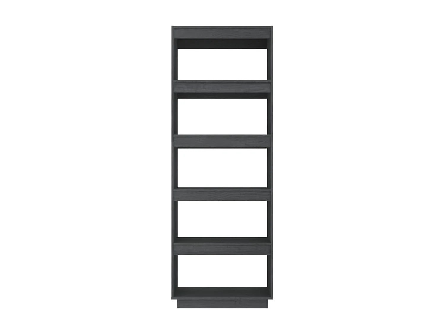 Bibliothèque | Etagère de rangement | Meuble de rangement Gris 60x35x167 cm Pin massif