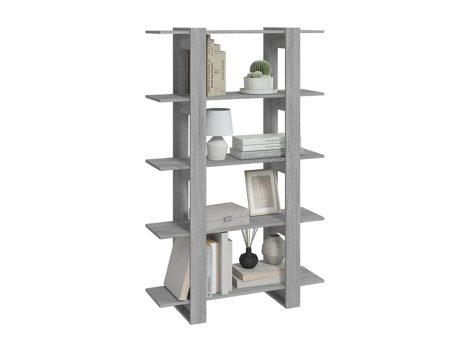 Bibliothèque | Etagère de rangement | Meuble de rangement Sonoma gris 100x30x160 cm