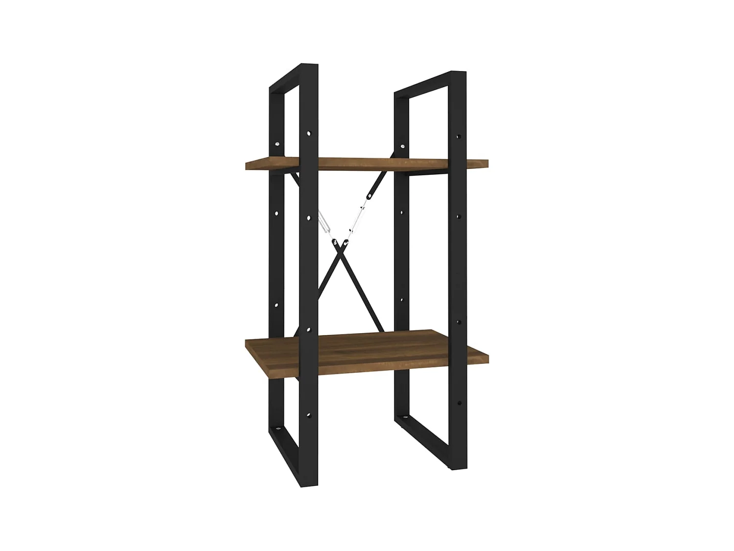 Bibliothèque | Etagère de rangement | Meuble de rangement 2 niveaux Chêne brun 40x30x70 cm Bois d'ingénierie