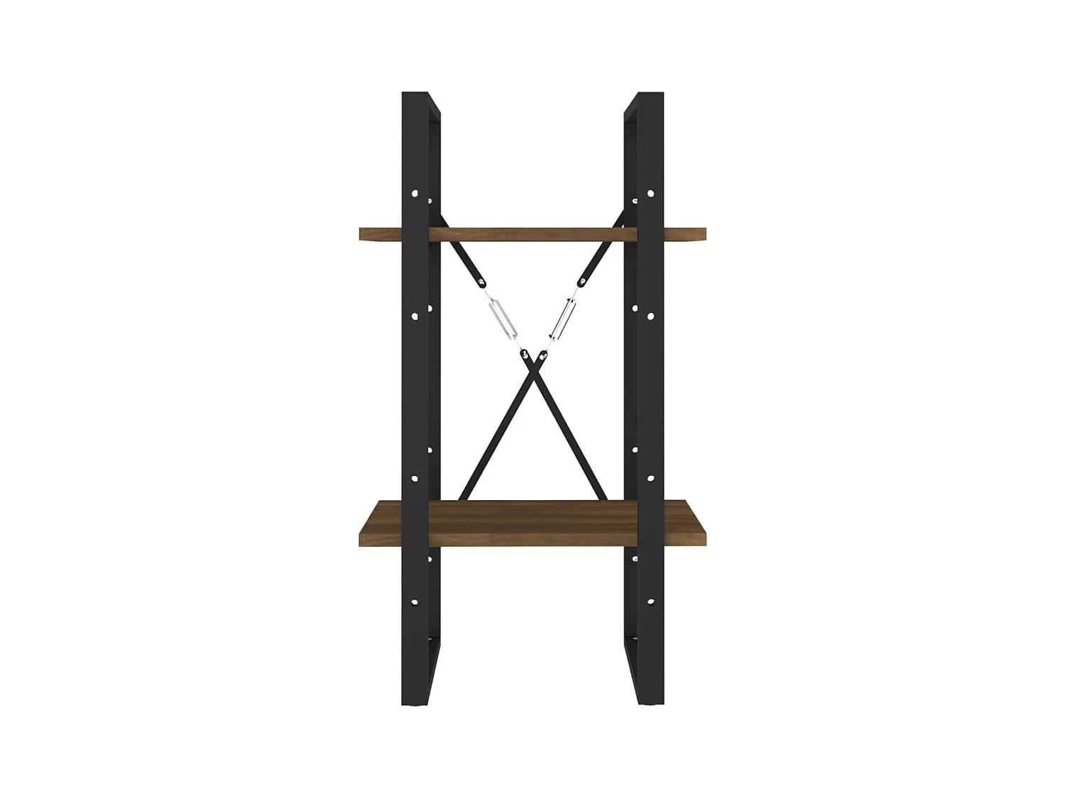 Bibliothèque | Etagère de rangement | Meuble de rangement 2 niveaux Chêne brun 40x30x70 cm Bois d'ingénierie