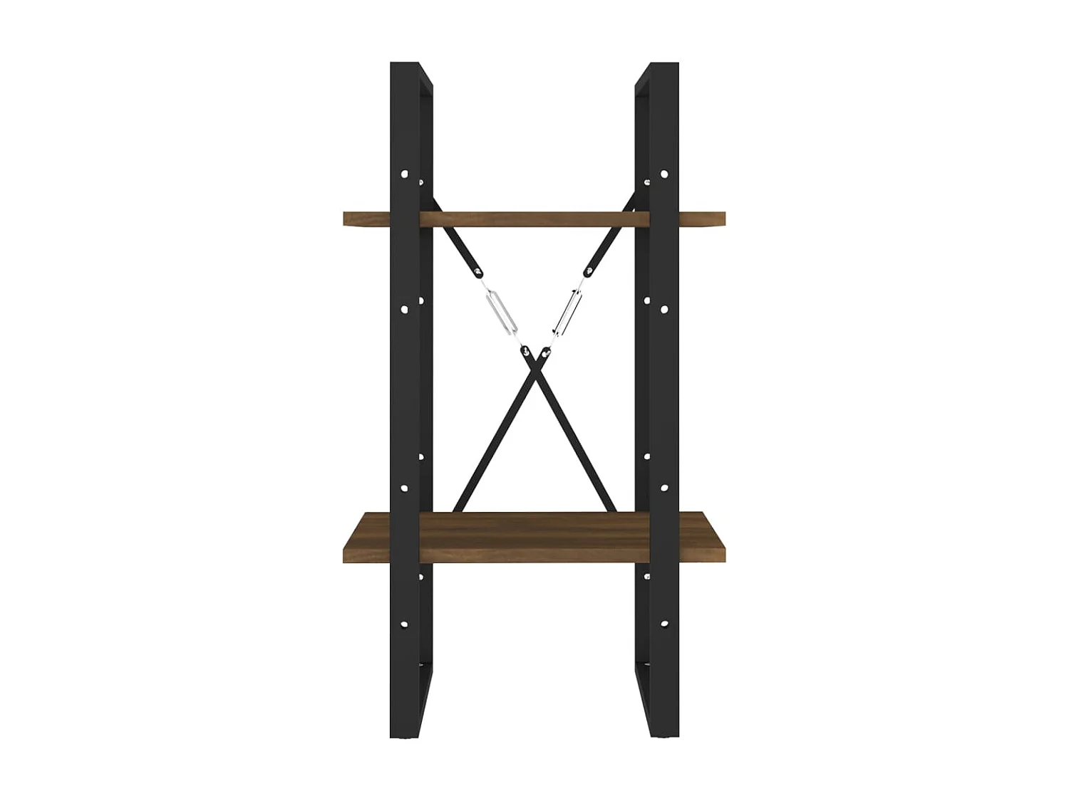 Bibliothèque | Etagère de rangement | Meuble de rangement 2 niveaux Chêne brun 40x30x70 cm Bois d'ingénierie